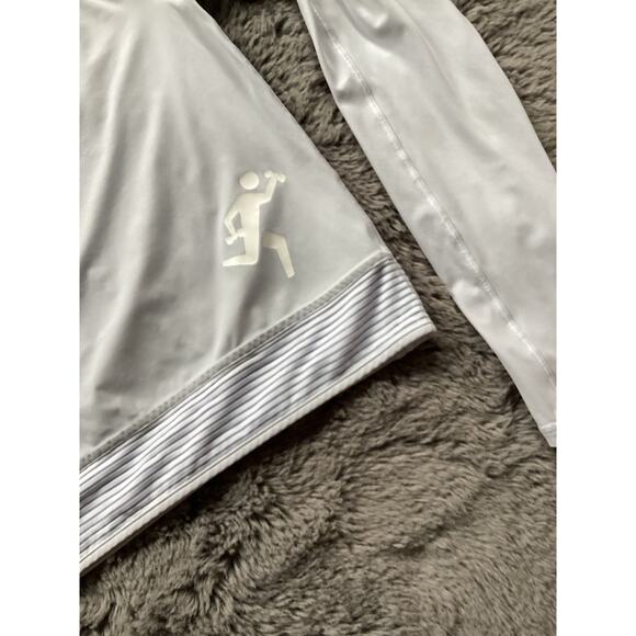 Lululemon Womens Striped Long Sleeve Pullover T-Shirt Light Blue Gray - Picture 3 of 9